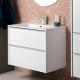 Тумба под раковину Aquanet Вита 80 белый матовый
