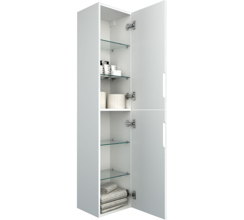 Пенал Aquanet Джейн 35 белый матовый