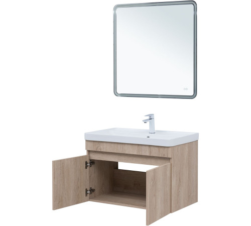 Тумба под раковину Aquanet Оптима 80 дуб светлый