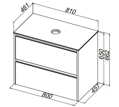 Тумба под раковину Allen Brau Activity 80 1.34012.PWM папирус матовый/олива браш