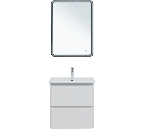 Тумба под раковину Aquanet Эмбер 60 белый матовый