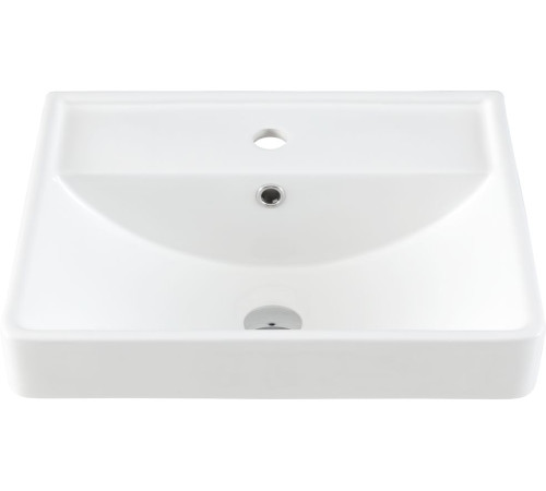 Тумба под раковину Aquanet Оптима 50 дуб светлый/белый сатин