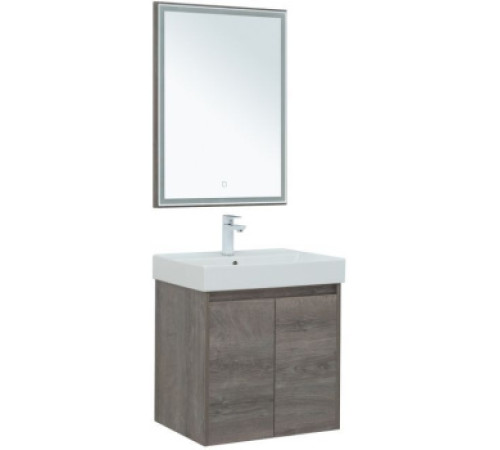 Мебель для ванной Aquanet Nova Lite 60 дуб рошелье (2 дверцы)