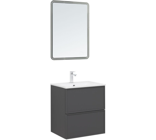 Тумба под раковину Aquanet Арт 60 ясень графит