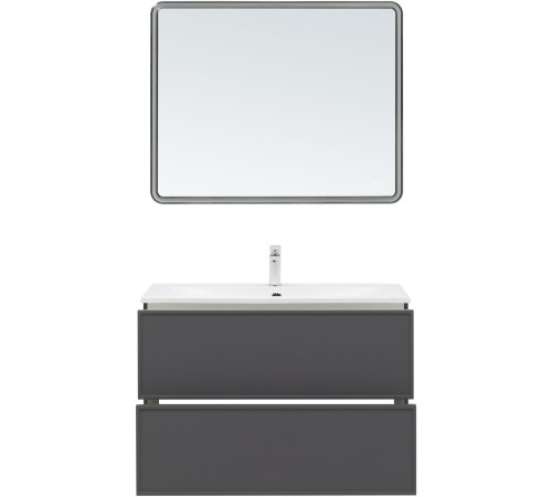 Тумба под раковину Aquanet Арт 100 ясень графит