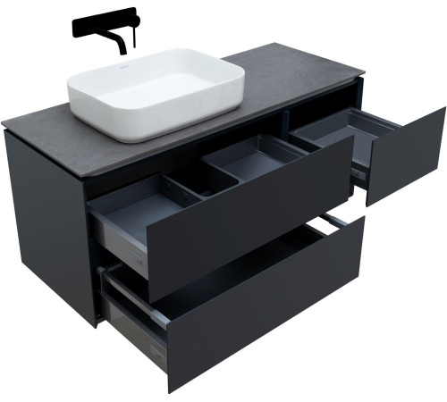 Тумба под раковину Allen Brau Infinity 120 1.21005.AM L антрацит матовый