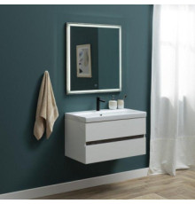 Мебель для ванной Aquanet Беркли 60 белый/дуб рошелье (зеркало белое)