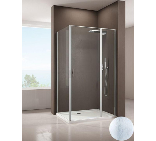 Душевой уголок Allen Brau Priority 100x90 3.31005.BA + 3.31017.BA серебро браш