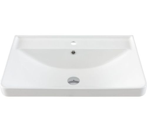 Тумба под раковину Aquanet Оптима 70 дуб светлый/белый сатин