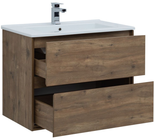 Тумба под раковину Aquanet Милан 85 дуб рустикальный