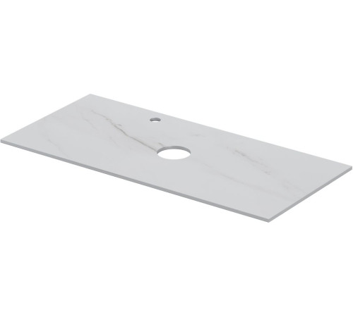 Столешница Aquanet Flat 100 мрамор, с отв. слева