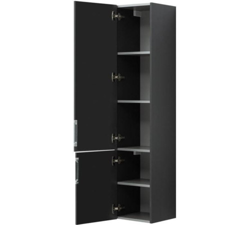 Шкаф-пенал Aquanet Алвита 35 L серый антрацит