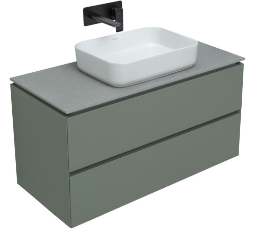 Тумба под раковину Allen Brau Infinity 100 1.21003.CGM олива матовый
