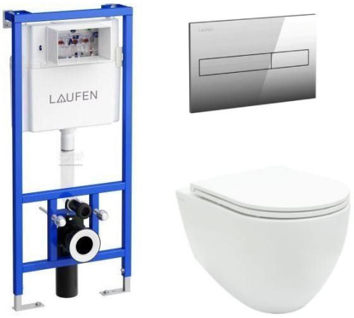 Унитаз с инсталляцией Allen Brau Reality 4.32006.20/8.9466.0.000.000.1 белый глянец