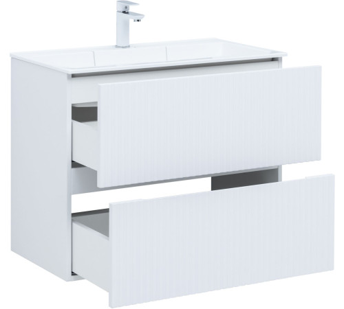 Тумба под раковину Aquanet Джейн 80 белый матовый