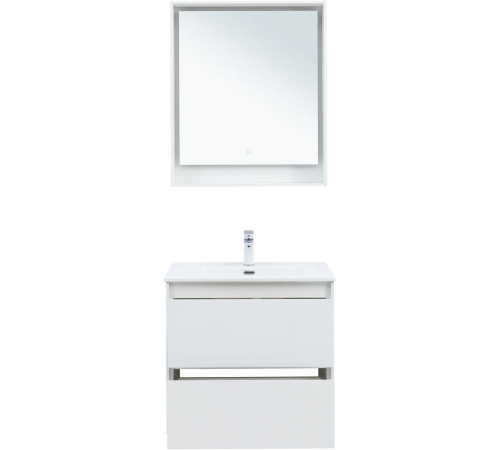 Тумба под раковину Aquanet Милан 70 белый глянец