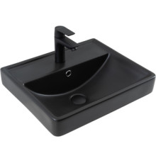 Раковина Aquanet Ирис 50 черная матовая