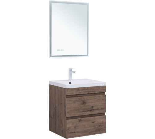 Тумба под раковину Aquanet Нота New 60 дуб веллингтон табак