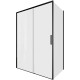 Душевой уголок Aquanet Pleasure Evo 140x80 AE65-140x80-BT профиль черный, прозрачное стекло