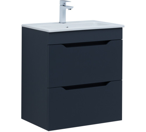 Тумба под раковину Aquanet Практика 60 маренго (2 ящика)