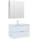 Мебель для ванной Aquanet Алвита New 80 2 ящика, белый матовый