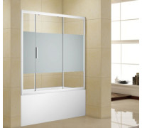 Шторка на ванну Aquanet Practic AE10-B-175H150U-CP 175, прозрачное стекло/шелкография