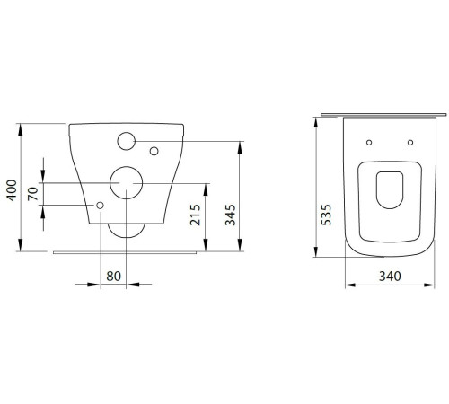 Чаша подвесного унитаза Allen Brau Infinity 4.21011.31 черный матовый