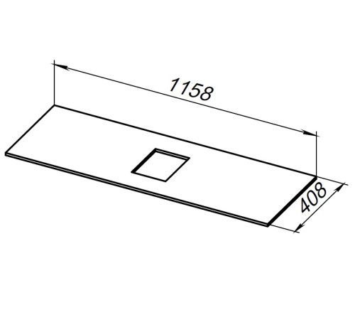 Столешница Allen Brau Priority 120 1.31012.G-S серый структ