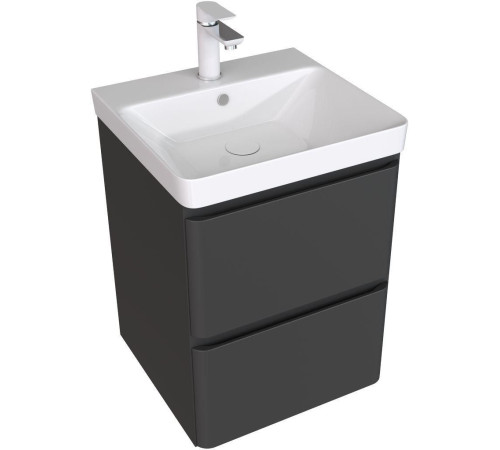 Тумба под раковину Aquanet Эмбер 50 черный матовый
