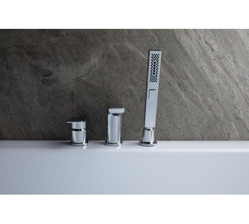 Смеситель на борт ванны Allen Brau Infinity 5.21008-00 (с внутренней частью) хром