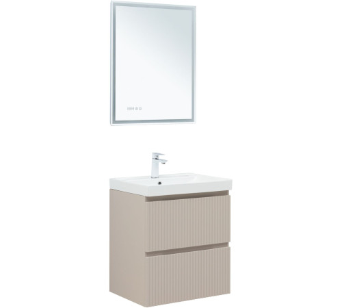 Тумба под раковину Aquanet Джейн (Flat) 60 бежевый