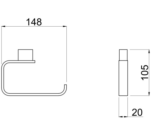 Держатель туалетной бумаги Allen Brau Infinity 6.21007-00 хром