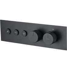 Смеситель для душа Allen Brau Liberty 5.33003-31 (с внутренней частью, 3 выхода) черный матовый