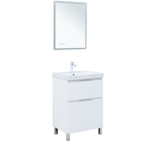 Тумба под раковину Aquanet Алвита New 60 напольная, белый матовый