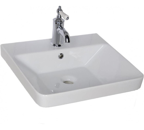 Тумба под раковину Aquanet София 50 белый глянец (2 ящика)