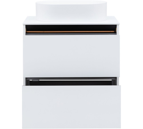 Тумба под раковину Allen Brau Activity 70 1.34003.WM белый матовый/черный браш