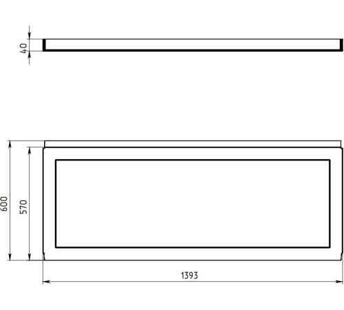 Фронтальный экран Aquanet West/Largo 130