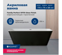 Акриловая ванна Aquanet Family Perfect 170x75 13775-GW-MB