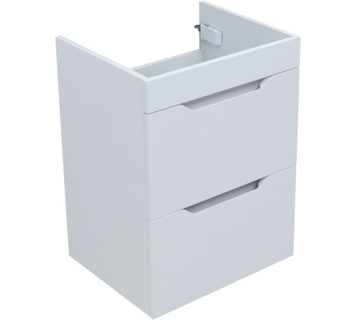 Тумба под раковину Aquanet Практика 50 белый матовый (2 ящика)