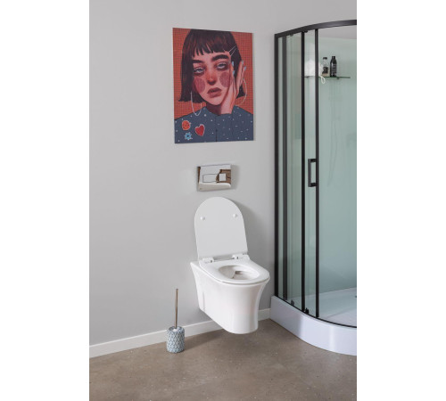 Унитаз подвесной Aquanet Rimless Roll-W CL-12249D