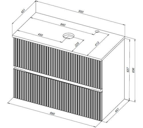 Тумба под раковину Aquanet Джейн 90 мисти грин