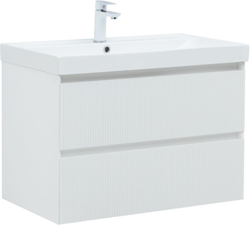 Тумба под раковину Aquanet Альтера 80 белый матовый