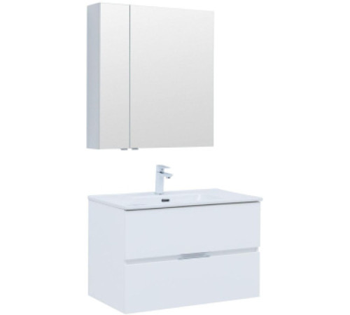 Мебель для ванной Aquanet Алвита New 80 2 ящика, белый матовый