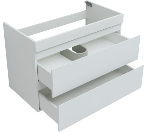 Тумба под раковину Aquanet Нота New 90 белый глянец