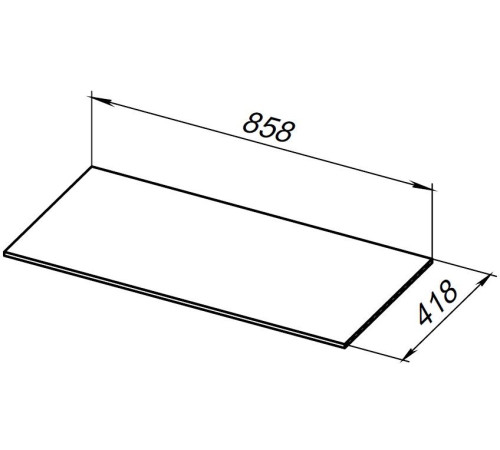 Столешница Allen Brau Liberty 90 1.330012.G графит