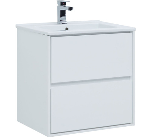 Тумба под раковину Aquanet Милан 65 белый глянец