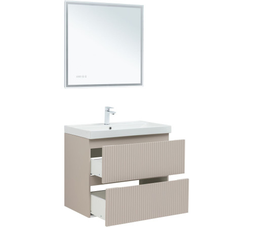Тумба под раковину Aquanet Джейн (Flat) 80 бежевый