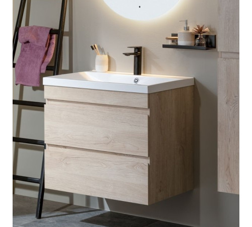 Тумба под раковину Aquanet Нота New 75 дуб светлый