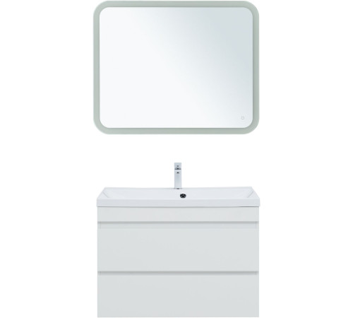 Тумба под раковину Aquanet Нота New 90 белый глянец