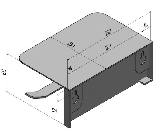 Держатель туалетной бумаги Aquanet Магнум белый матовый